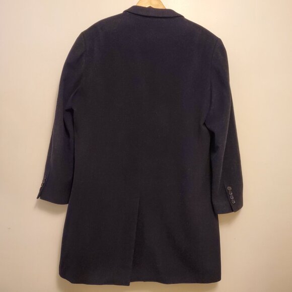 Calvin Klein Men’s Plaza Wool-Cashmere Blend Overcoat Trench Coat Black - 44L - Picture 5 of 12